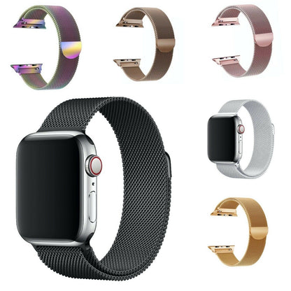 Apple Watch Series 3 Magnetic Milanese Mesh Loop Strap Stainless Steel Sports Slim Watch Band