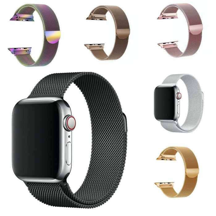 Apple Watch Series 5 Magnetic Mesh Loop Strap Stainless Steel Sports Slim Watch Band