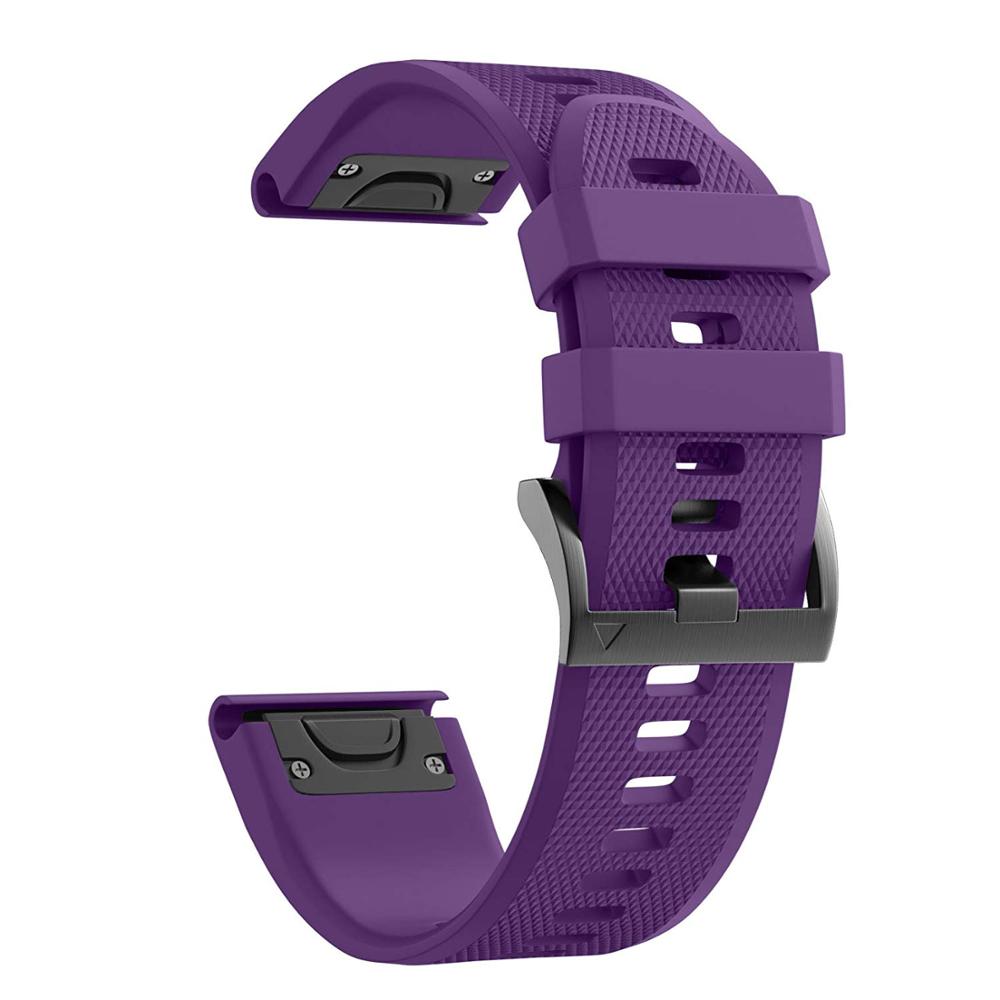 Garmin Fenix 7 Solar Soft Silicone Strap Fitness Sports Band - Quick Release